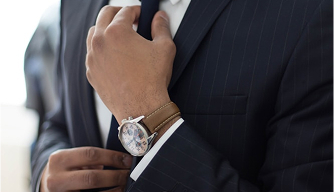 Business professional analyzing wealth building strategies